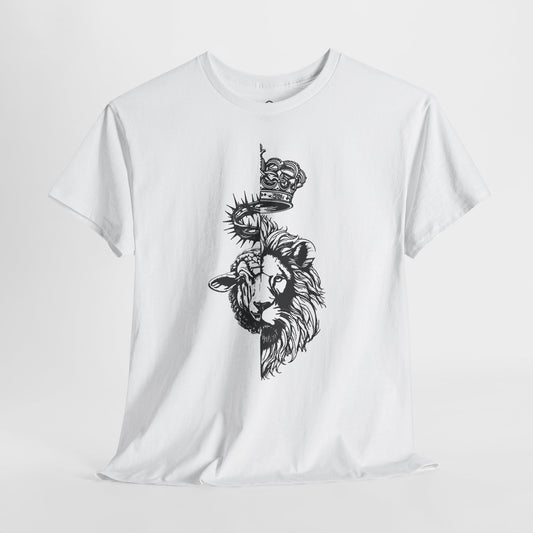 Lion & Lamb Christian T-Shirt | Bold Faith Graphic Tee