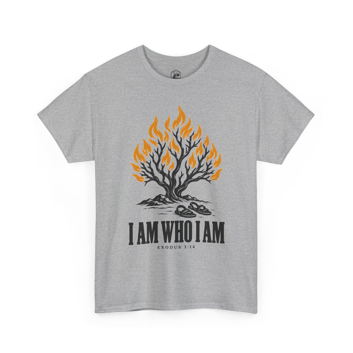 I Am Who I Am Burning Bush T-shirt – Donkey Talk graphic tee