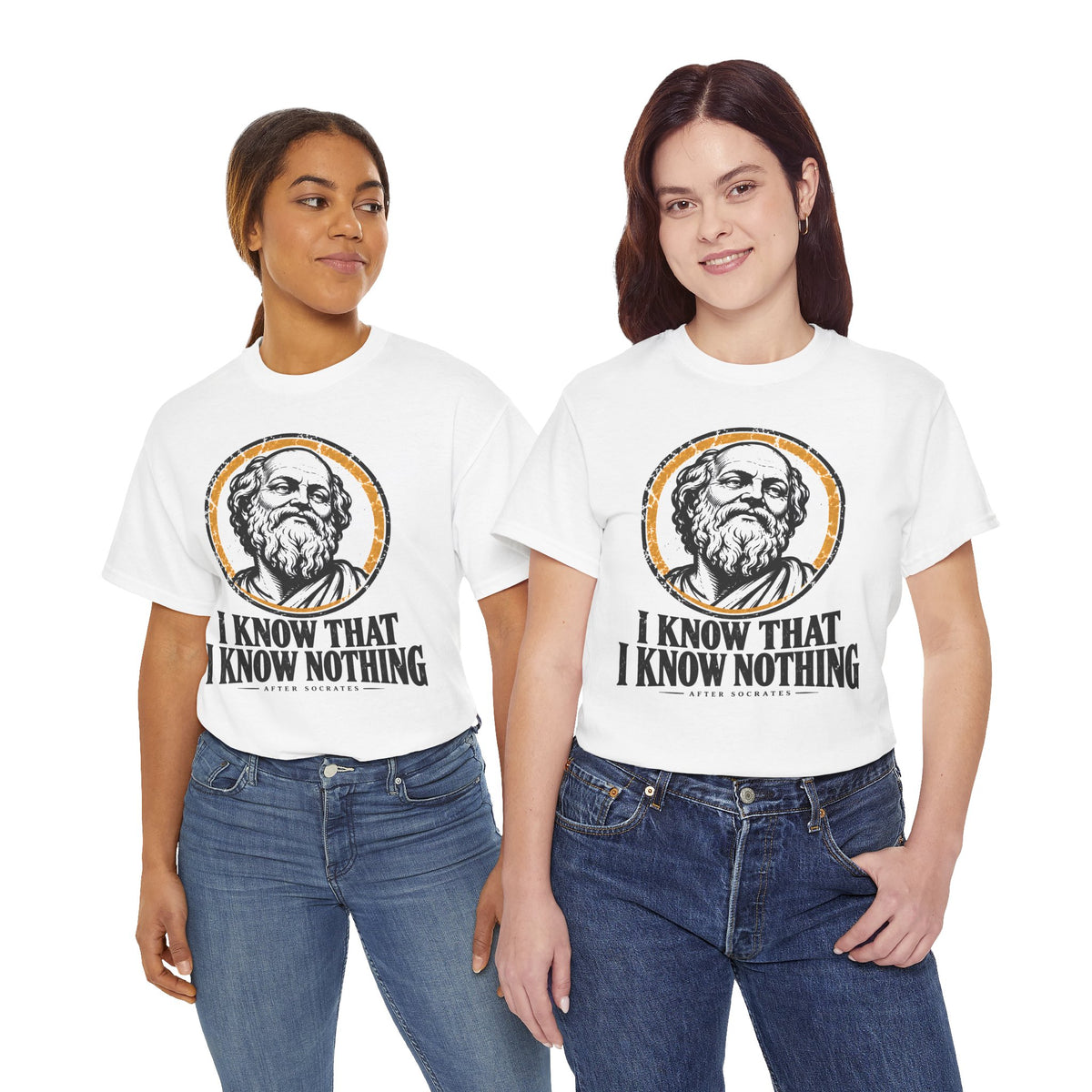 I Know That I Know Nothing Socrates T-shirt – Donkey Talk graphic tee