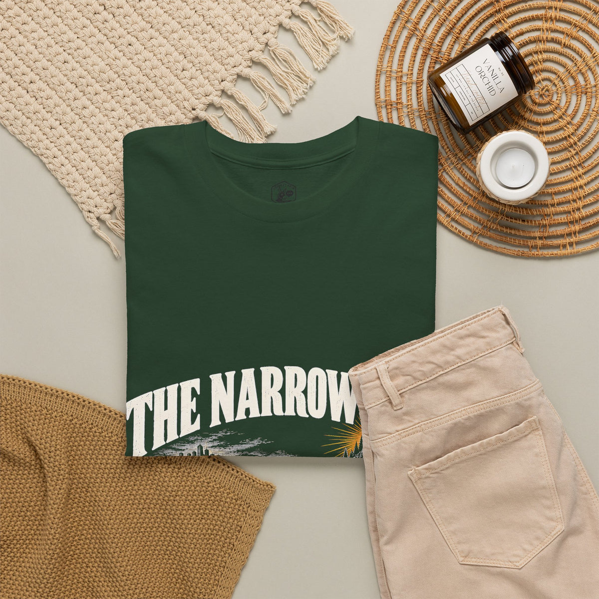 The Narrow Way T-Shirt | Matthew 7:14 Christian Graphic Tee