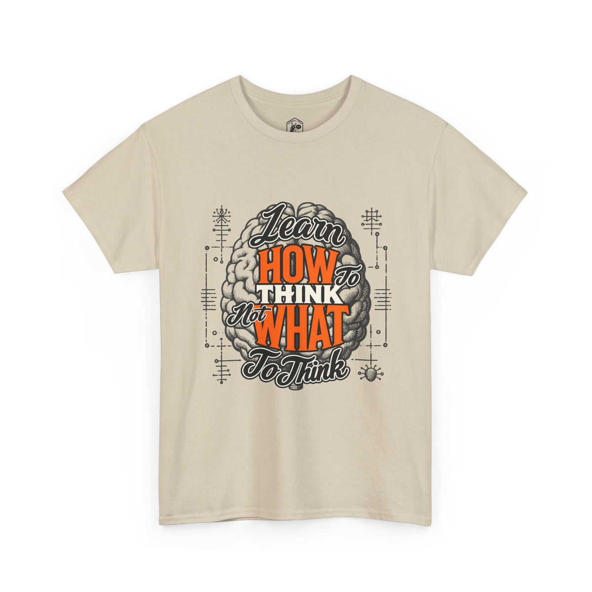 Camiseta motivacional "Aprende a pensar" | Camiseta gráfica