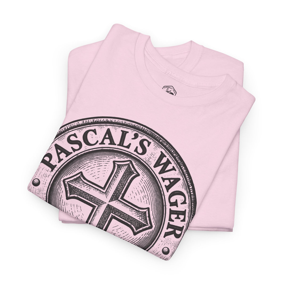 Pascal's Wager All In on God Coin T-shirt – Donkey Talk graphic tee