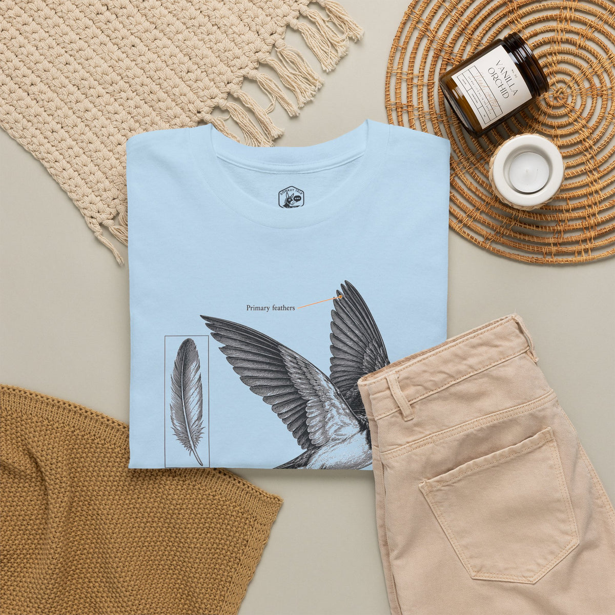 Ask the Beasts Swallow Engraving T-shirt – Donkey Talk graphic tee