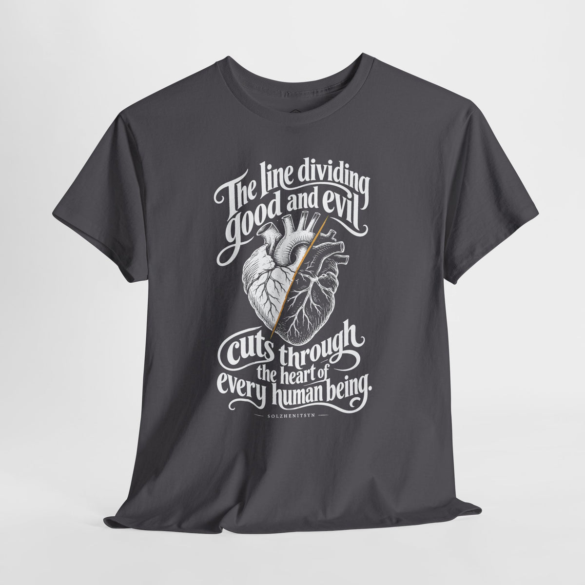 The Line Dividing Good and Evil T-shirt – Donkey Talk graphic tee
