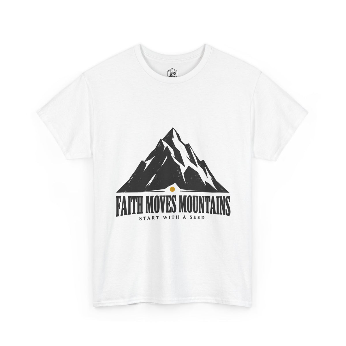 Faith Moves Mountains Start With a Seed T-Shirt | Matthew 17:20 Christian Tee