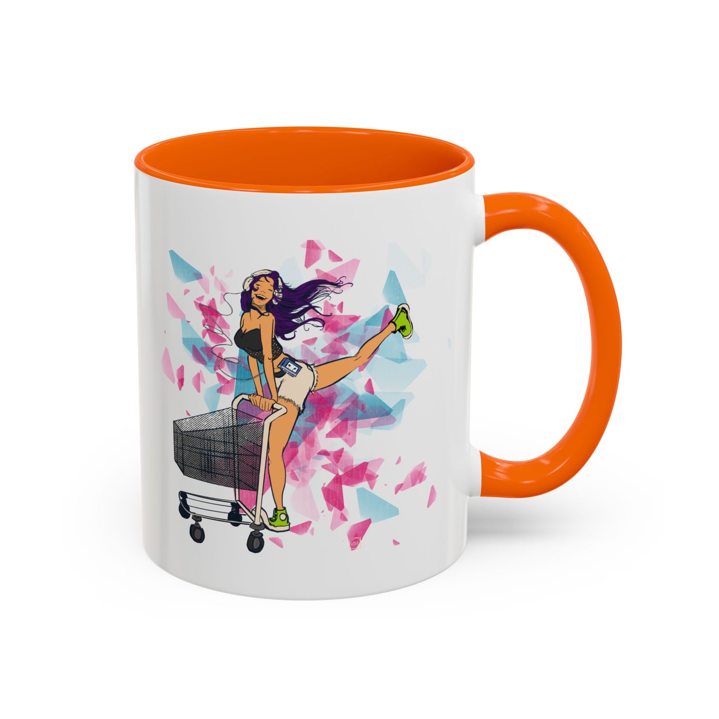 Playful Accent Coffee Mug for Fashion Lovers