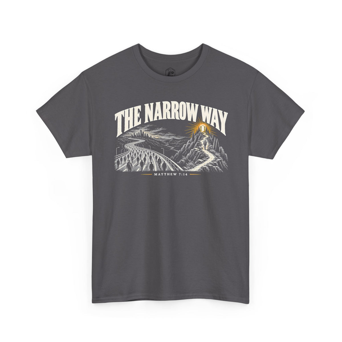 The Narrow Way Matthew 7:14 T-shirt – Donkey Talk graphic tee