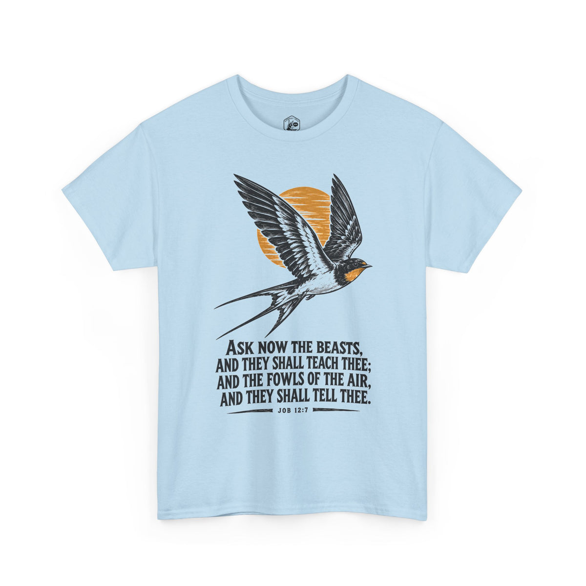 Swallow Linocut T-shirt – Donkey Talk graphic tee