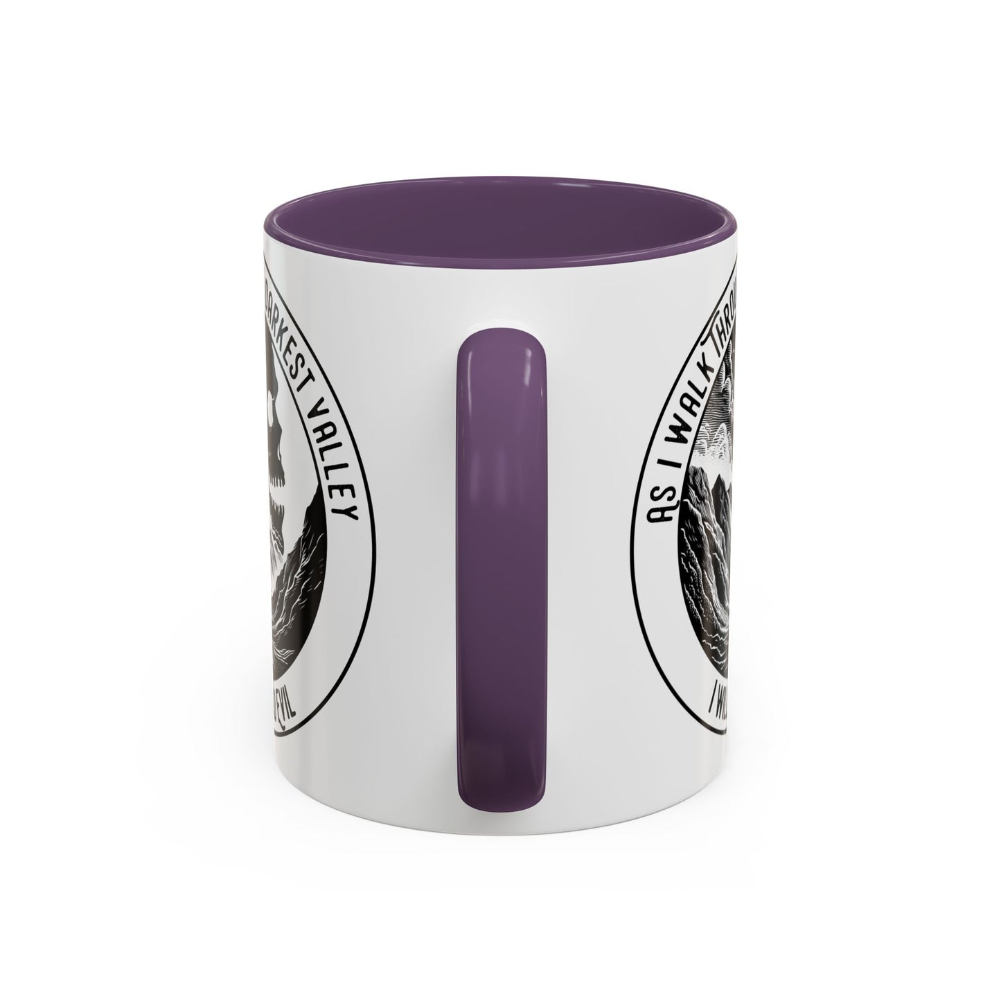 Skull Valley Coffee Mug — “As I Walk Through the Darkest Valley I Will Fear No Evil” 11/15oz