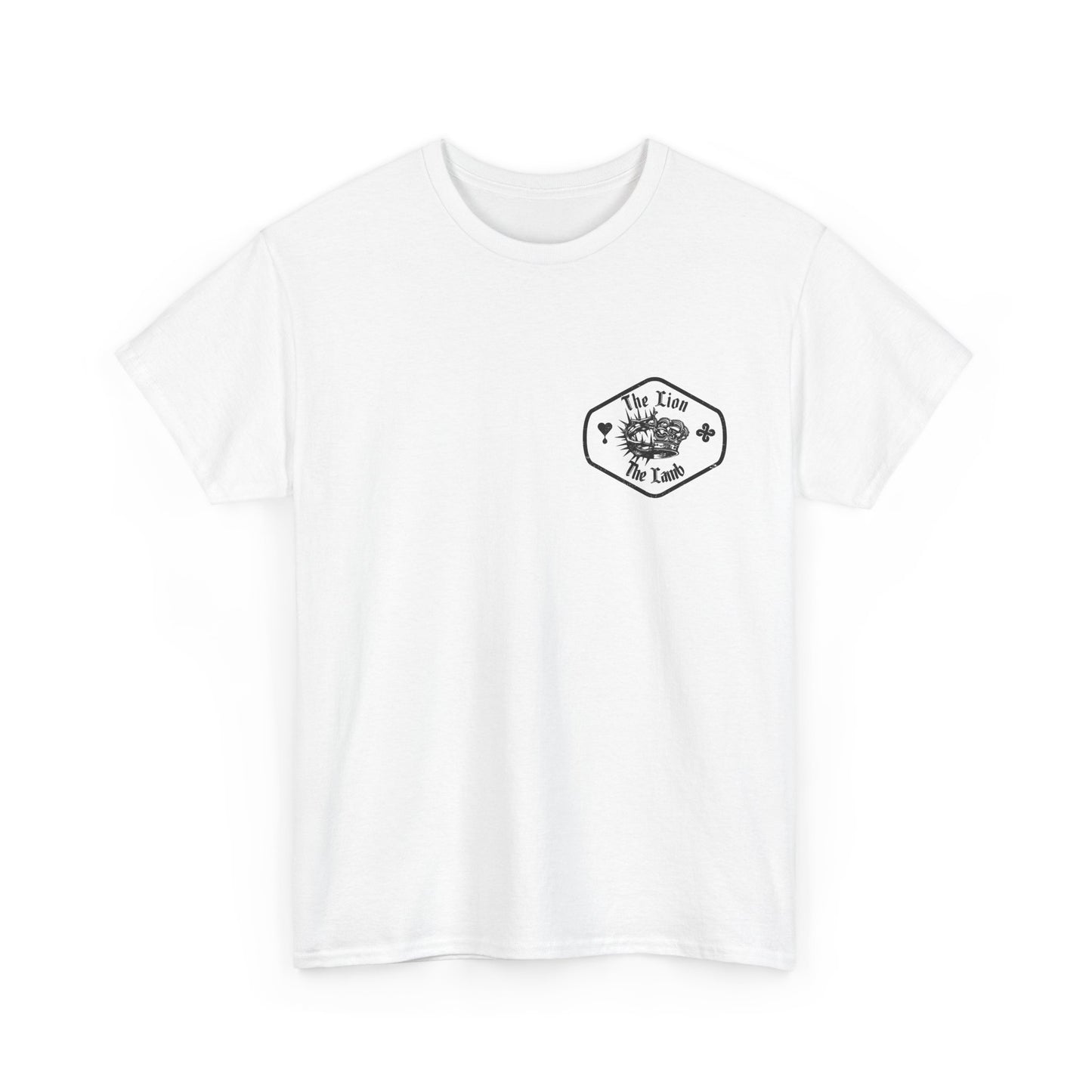 Lion & Crown Graphic Tee | Half Skull Lion Design T-Shirt