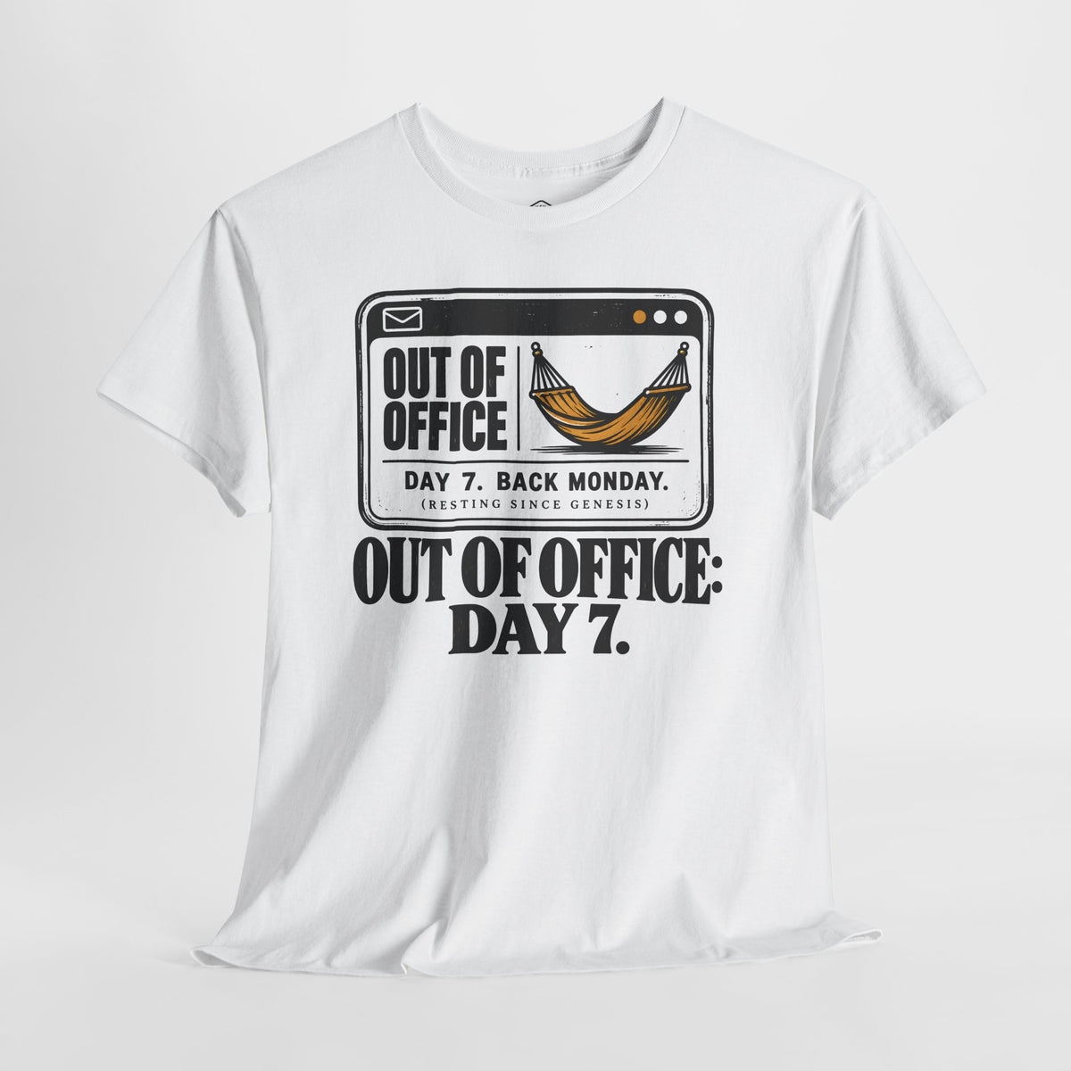 Out of Office Day 7 Sabbath T-shirt – Donkey Talk graphic tee