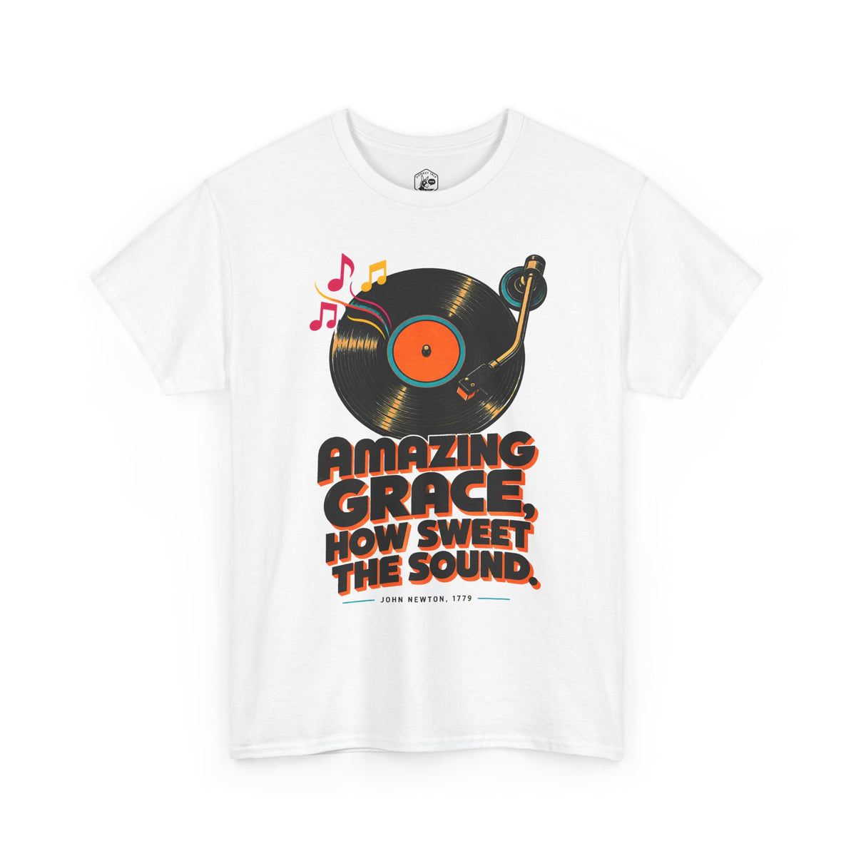 Camiseta de vinilo de Amazing Grace | Camiseta del himno de John Newton