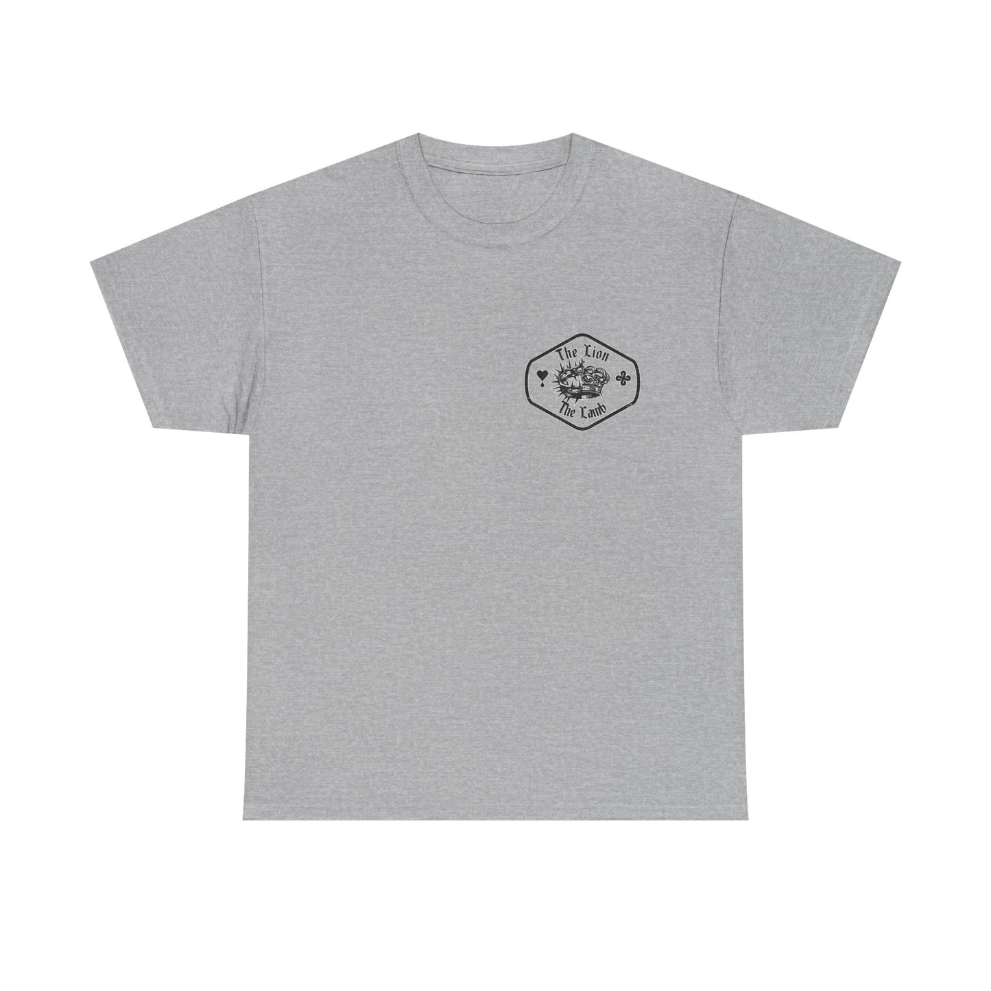 Lion & Crown Graphic Tee | Half Skull Lion Design T-Shirt