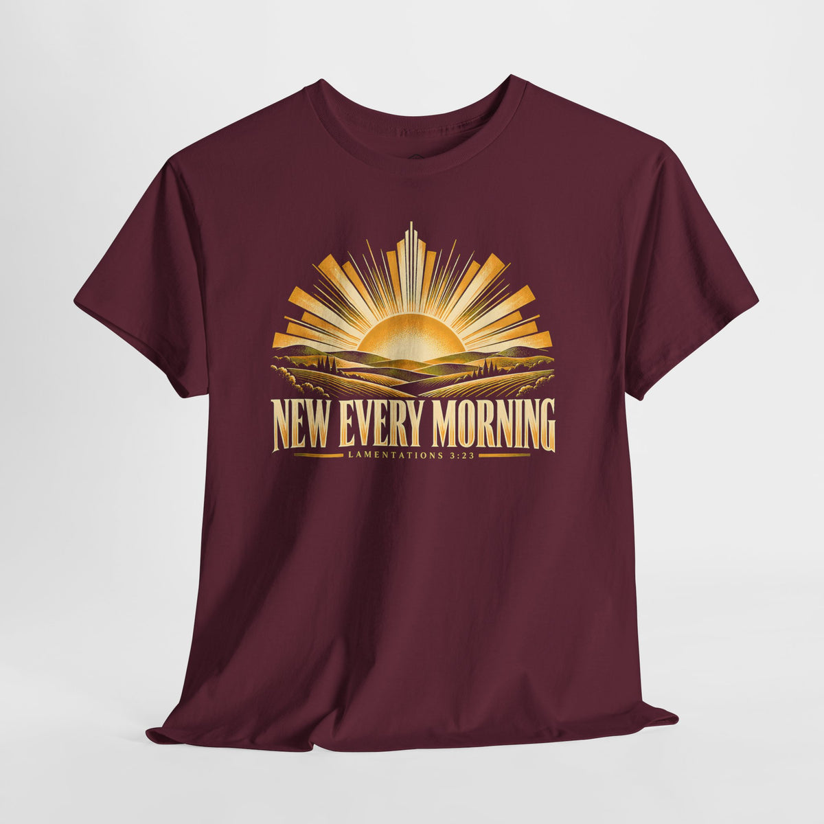 New Every Morning Lamentations 3:23 T-shirt – Donkey Talk graphic tee