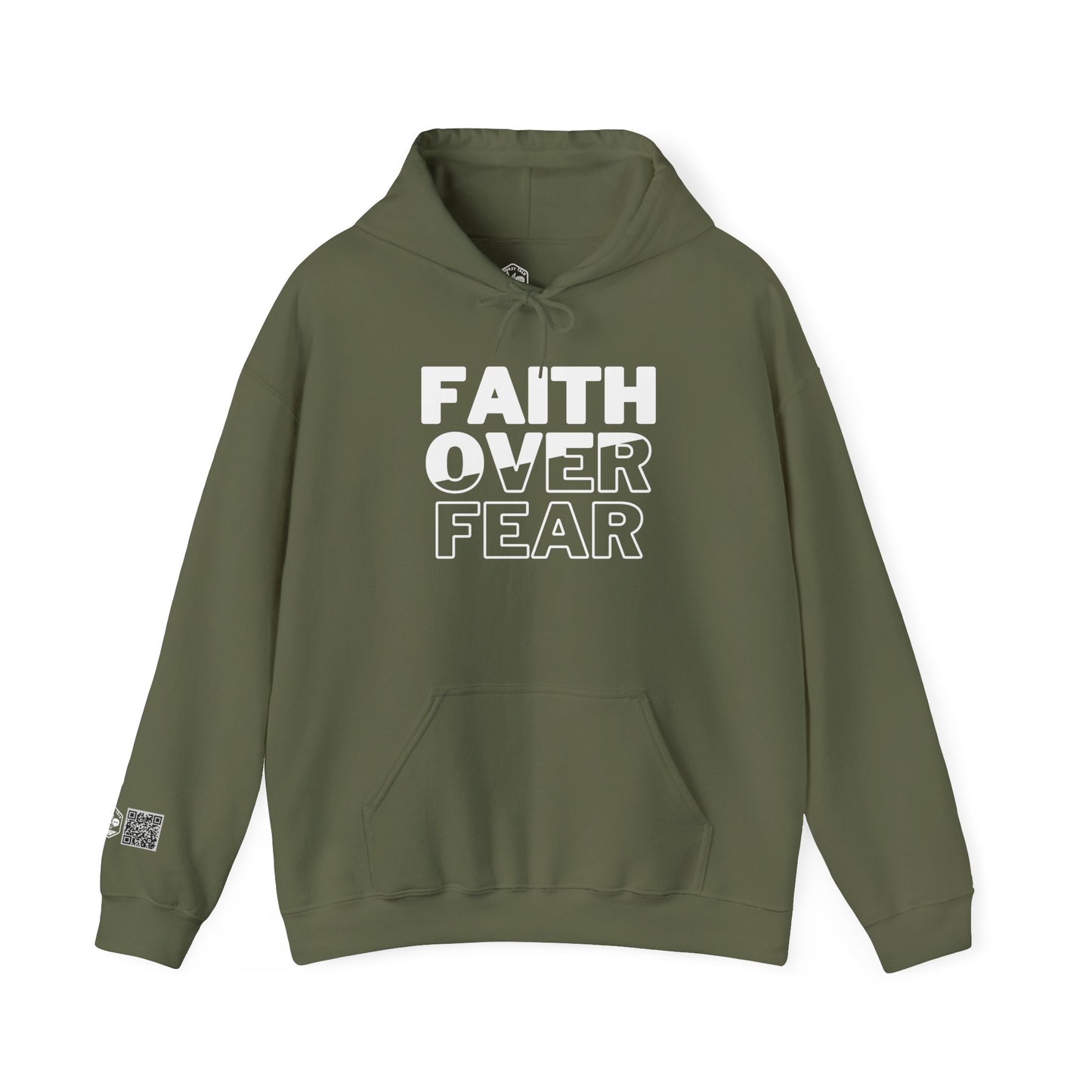 Unisex Heavy Blend™ Hooded Sweatshirt - "Faith Over Fear" Inspirational Hoodie