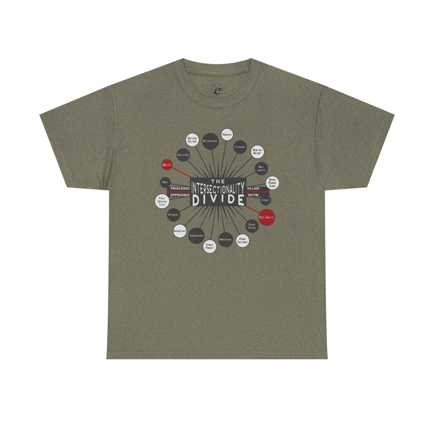 The Intersectionality Divide Graphic T-Shirt | Unisex Statement Tee