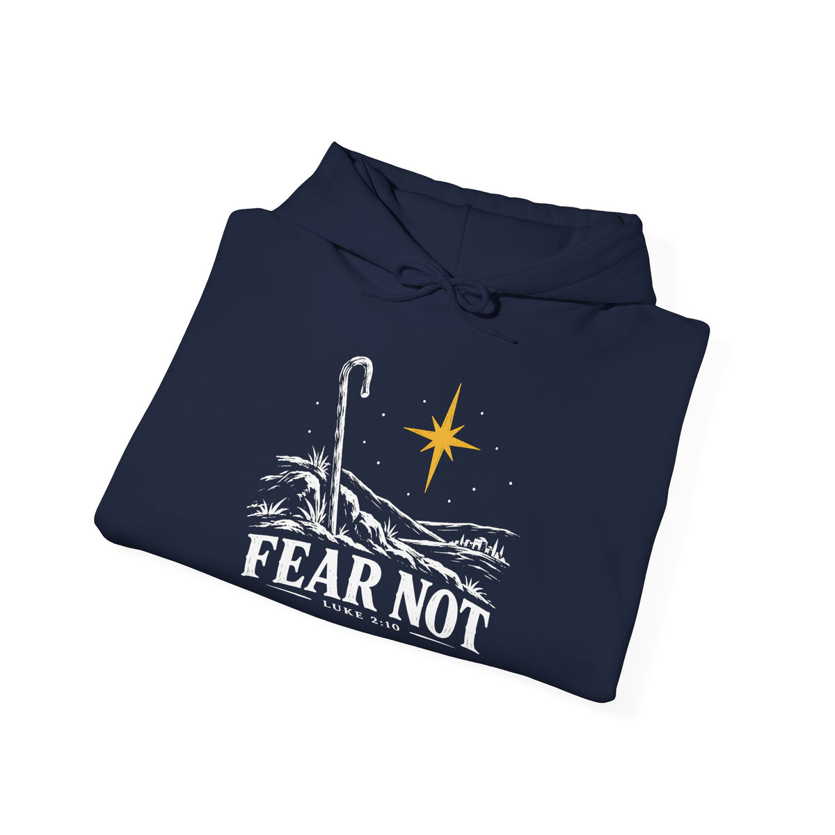 Fear Not Hoodie | Luke 2:10 Christmas Christian Graphic Hoodie