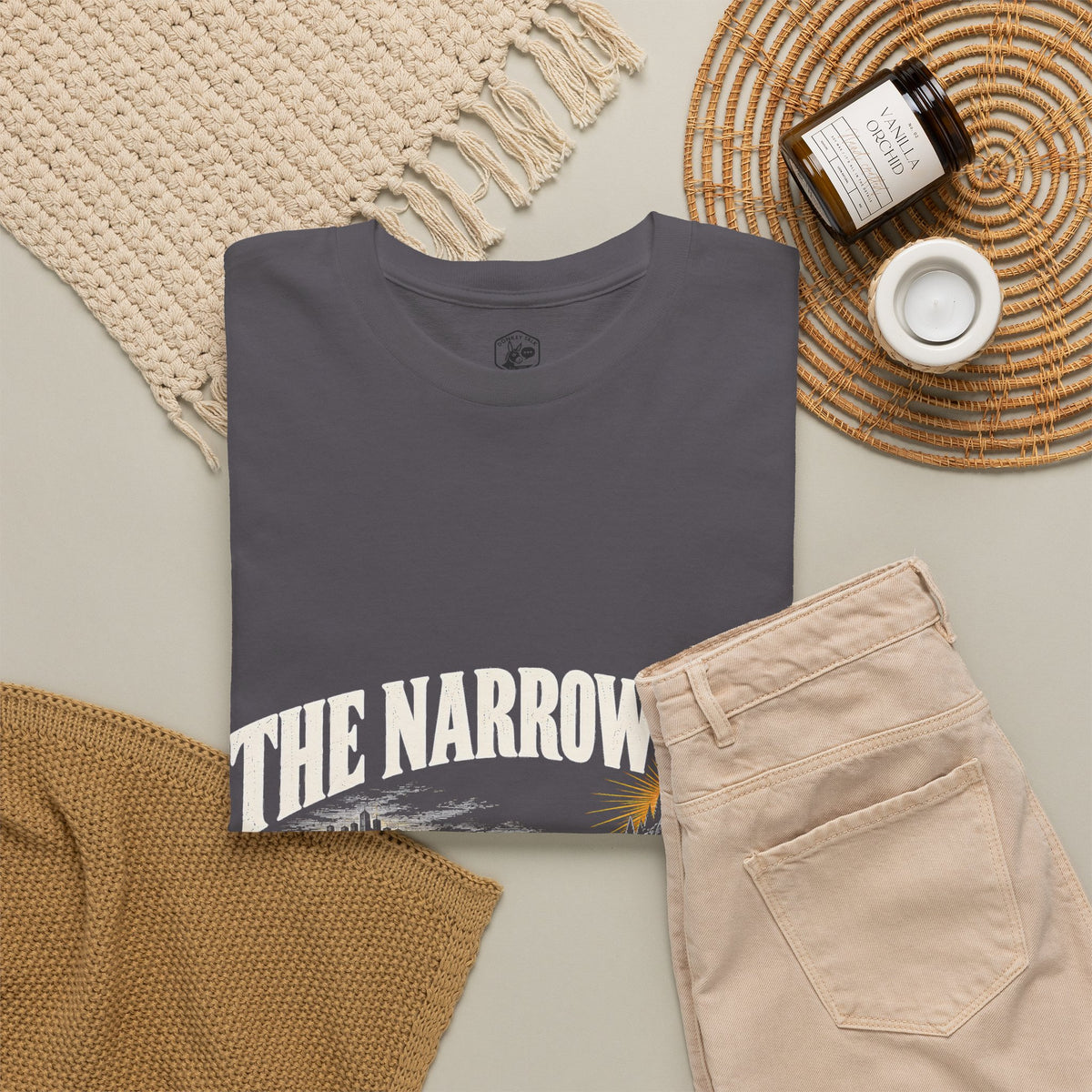 The Narrow Way T-Shirt | Matthew 7:14 Christian Graphic Tee