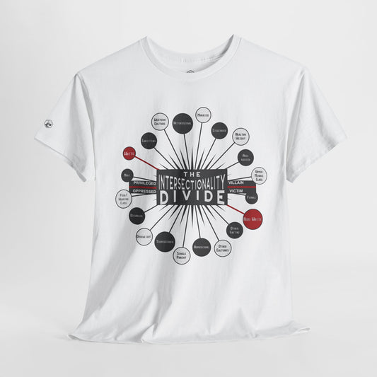 Unisex Heavy Cotton Tee - "The Intersectionality Divide" Graphic Tee
