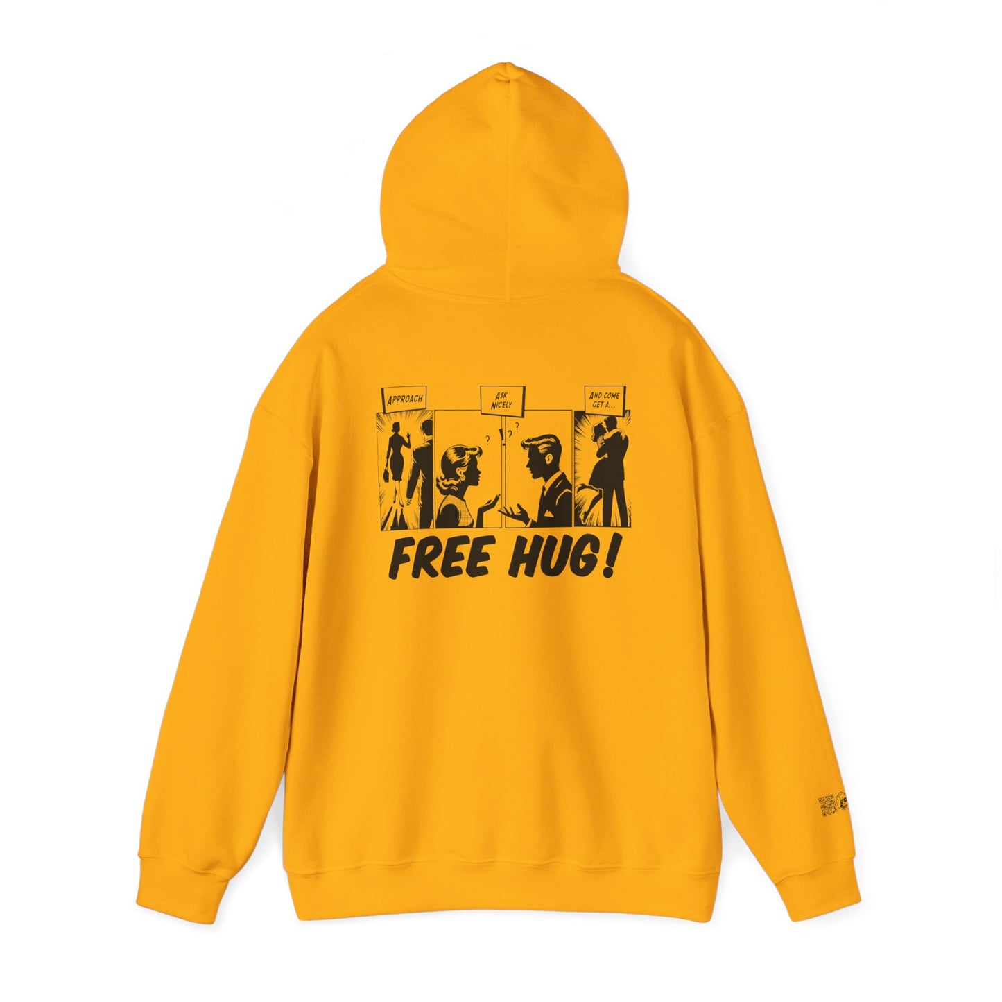 Unisex Heavy Blend™ Hooded Sweatshirt - Free Hug Day & A Big Hug Design