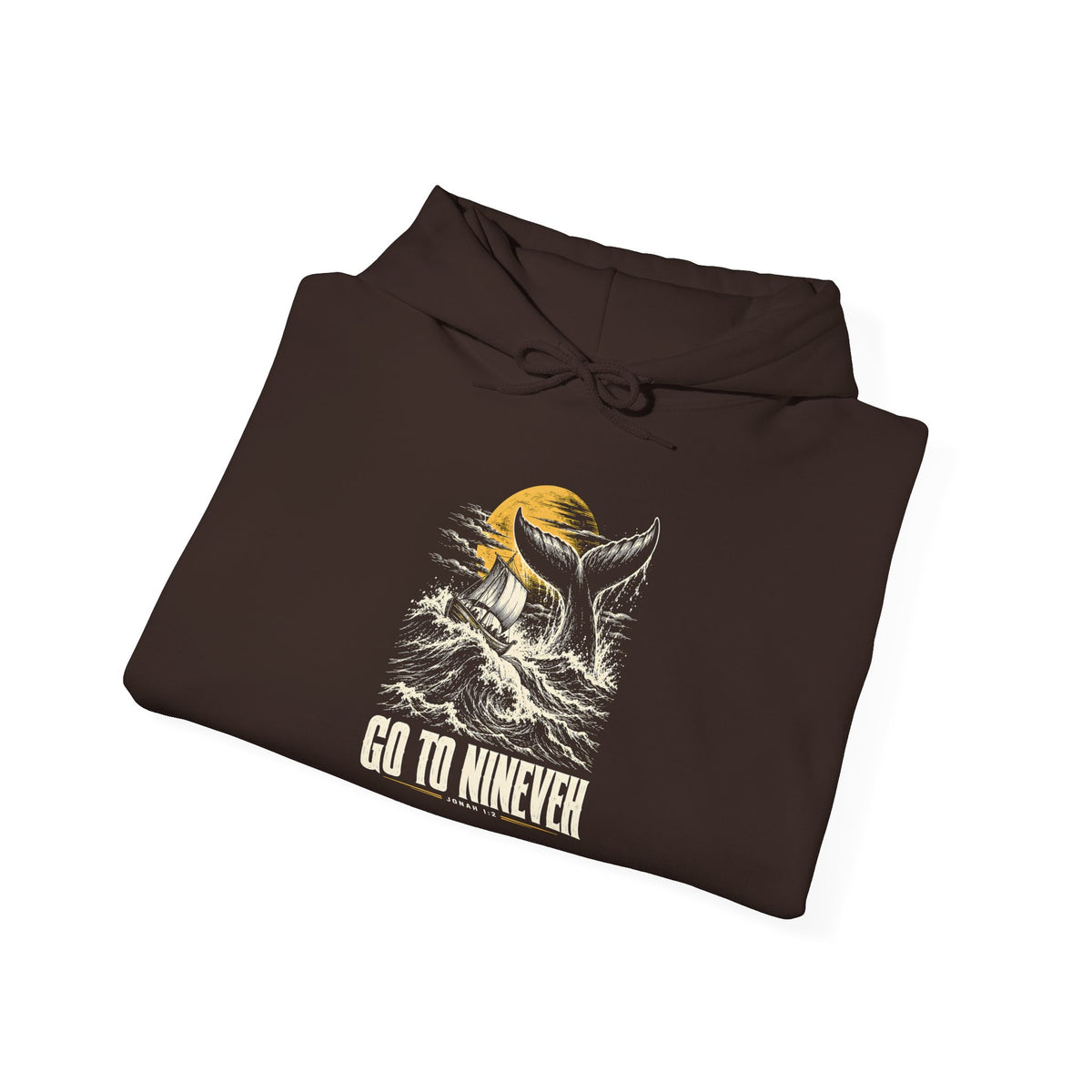 Go to Nineveh Hoodie | Jonah 1:2 Christian Graphic Hoodie