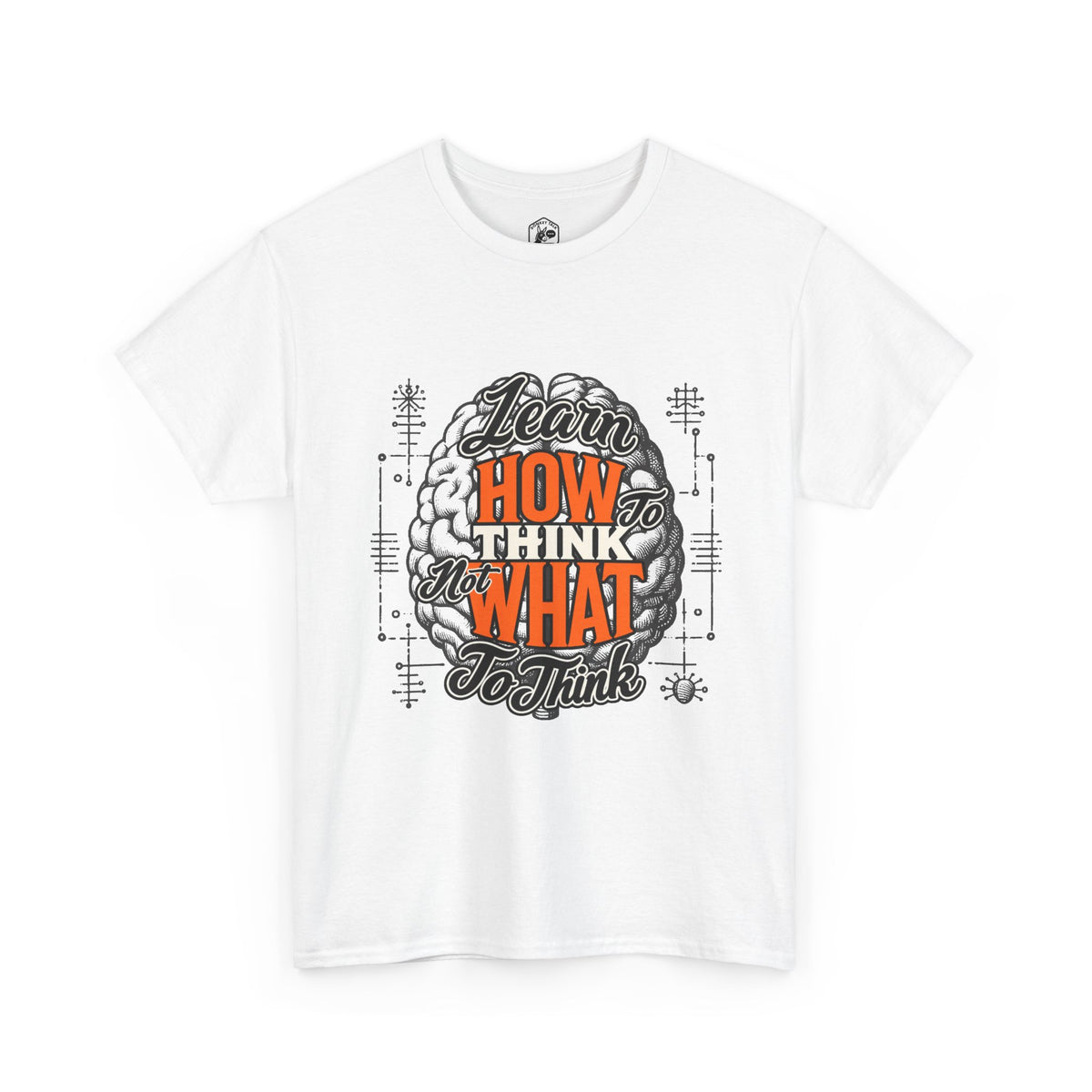 Camiseta motivacional "Aprende a pensar" | Camiseta gráfica
