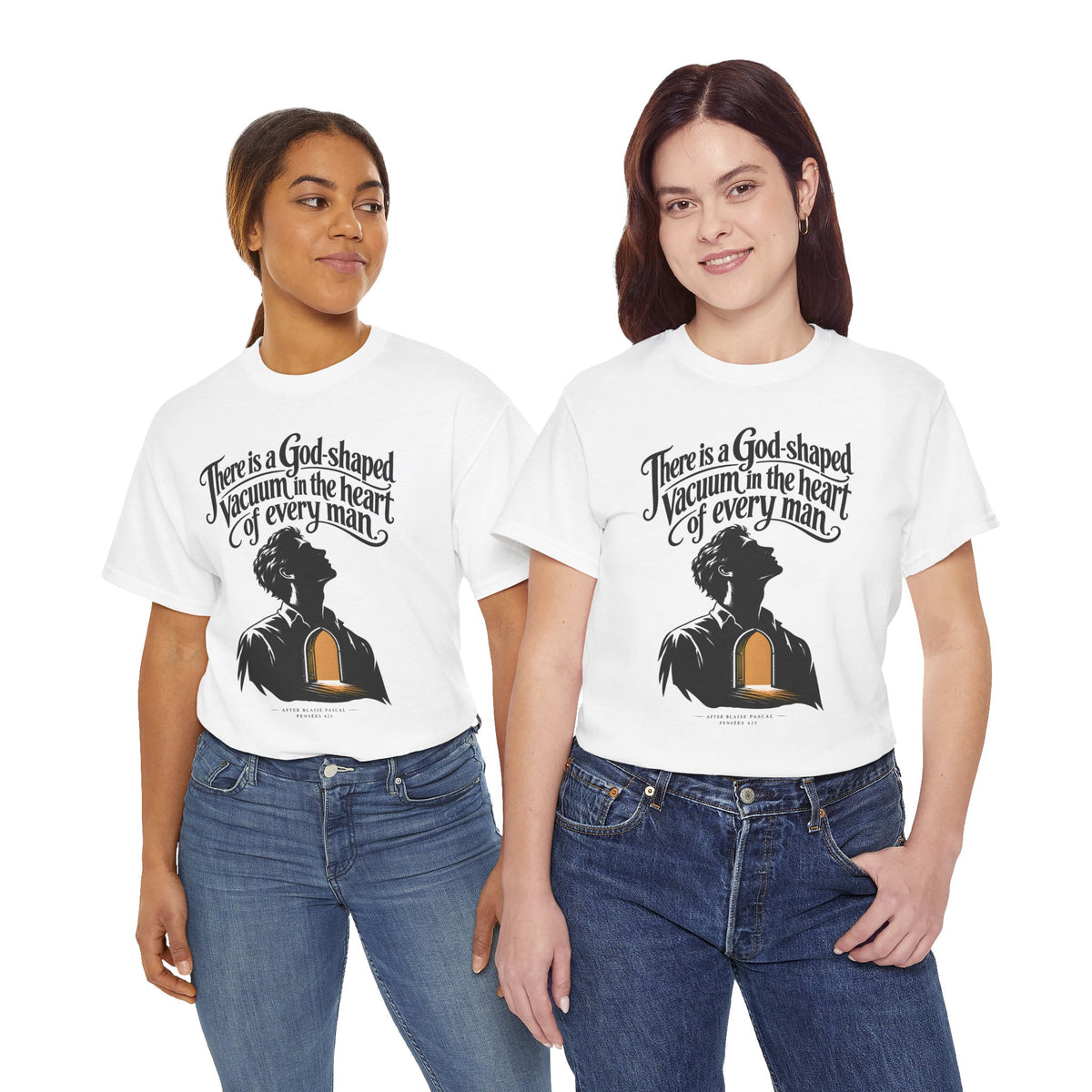God-Shaped Vacuum T-shirt – Donkey Talk graphic tee