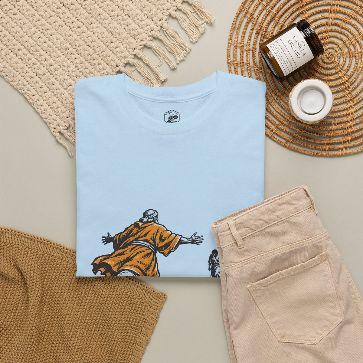 He Ran T-Shirt | Luke 15:20 Prodigal Son Christian Graphic Tee