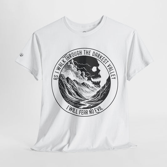 Unisex Heavy Cotton Tee - Fear No Evil Graphic T-Shirt