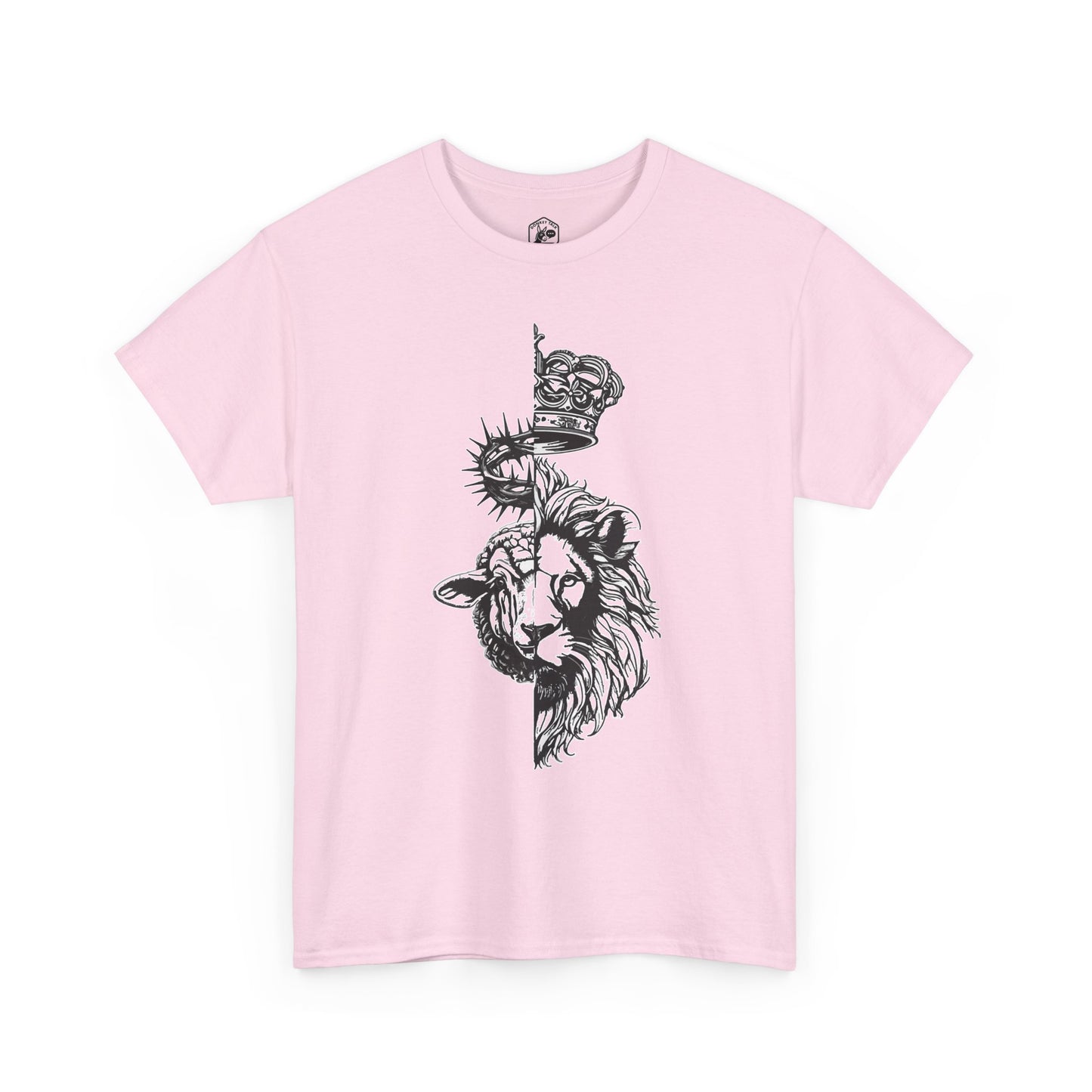 Lion & Lamb Christian T-Shirt | Bold Faith Graphic Tee