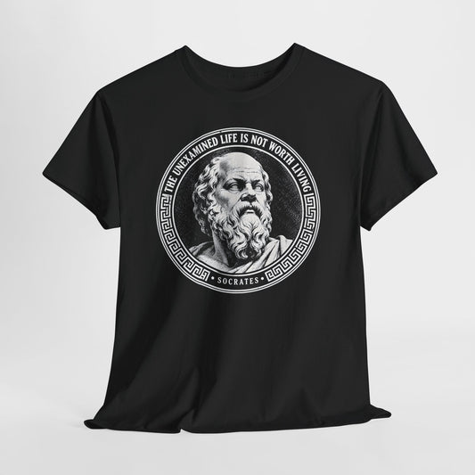 The Unexamined Life Is Not Worth Living T-shirt – Donkey Talk graphic tee