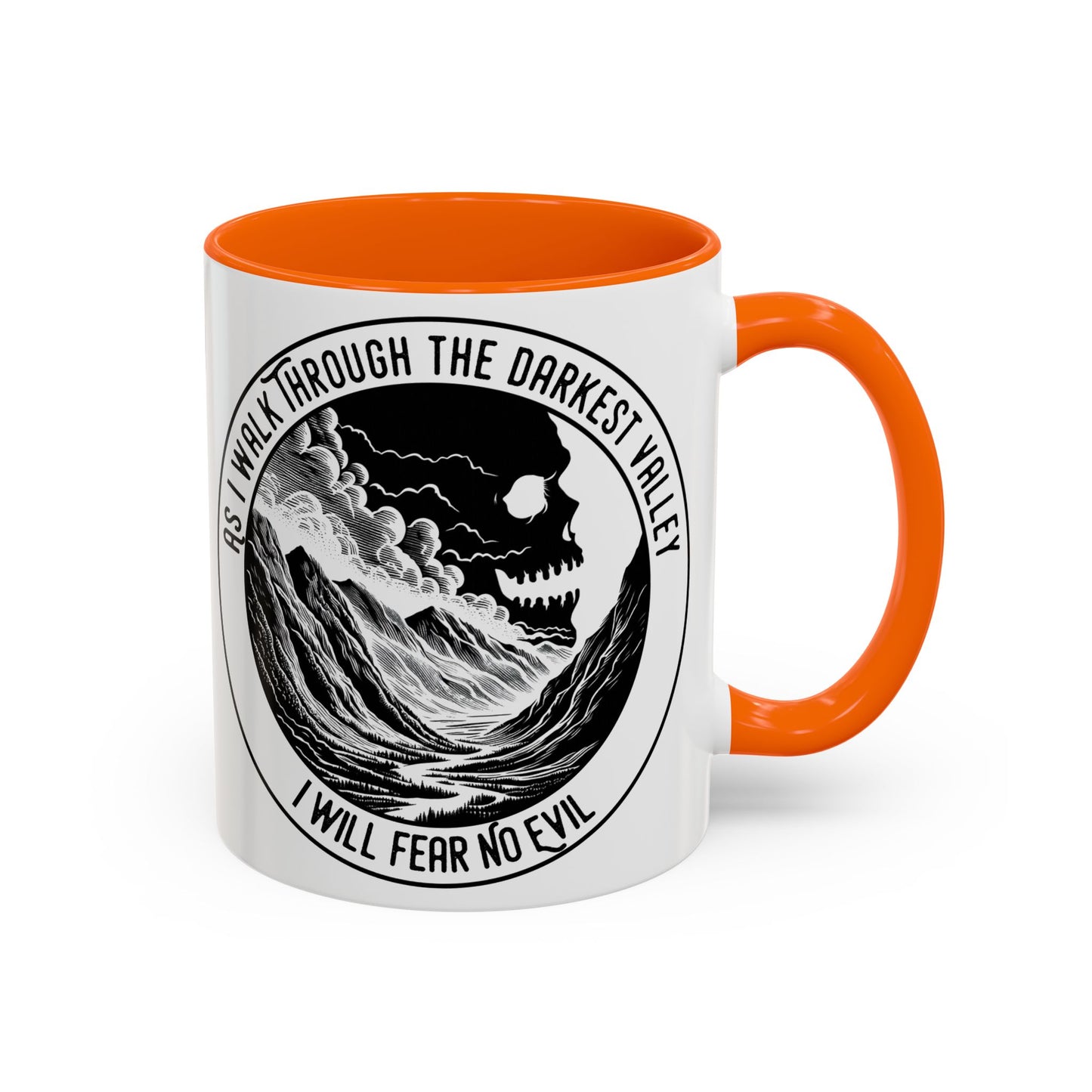 Skull Valley Coffee Mug — “As I Walk Through the Darkest Valley I Will Fear No Evil” 11/15oz