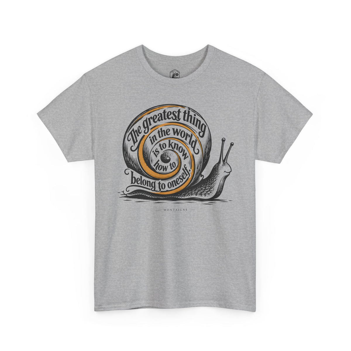 Belong to Oneself Snail Spiral T-shirt – Donkey Talk graphic tee