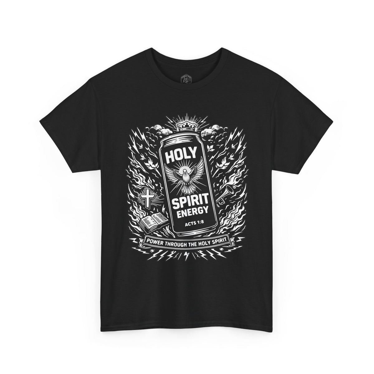 Holy Spirit Energy T-Shirt | Acts 1:8 Christian Streetwear Tee