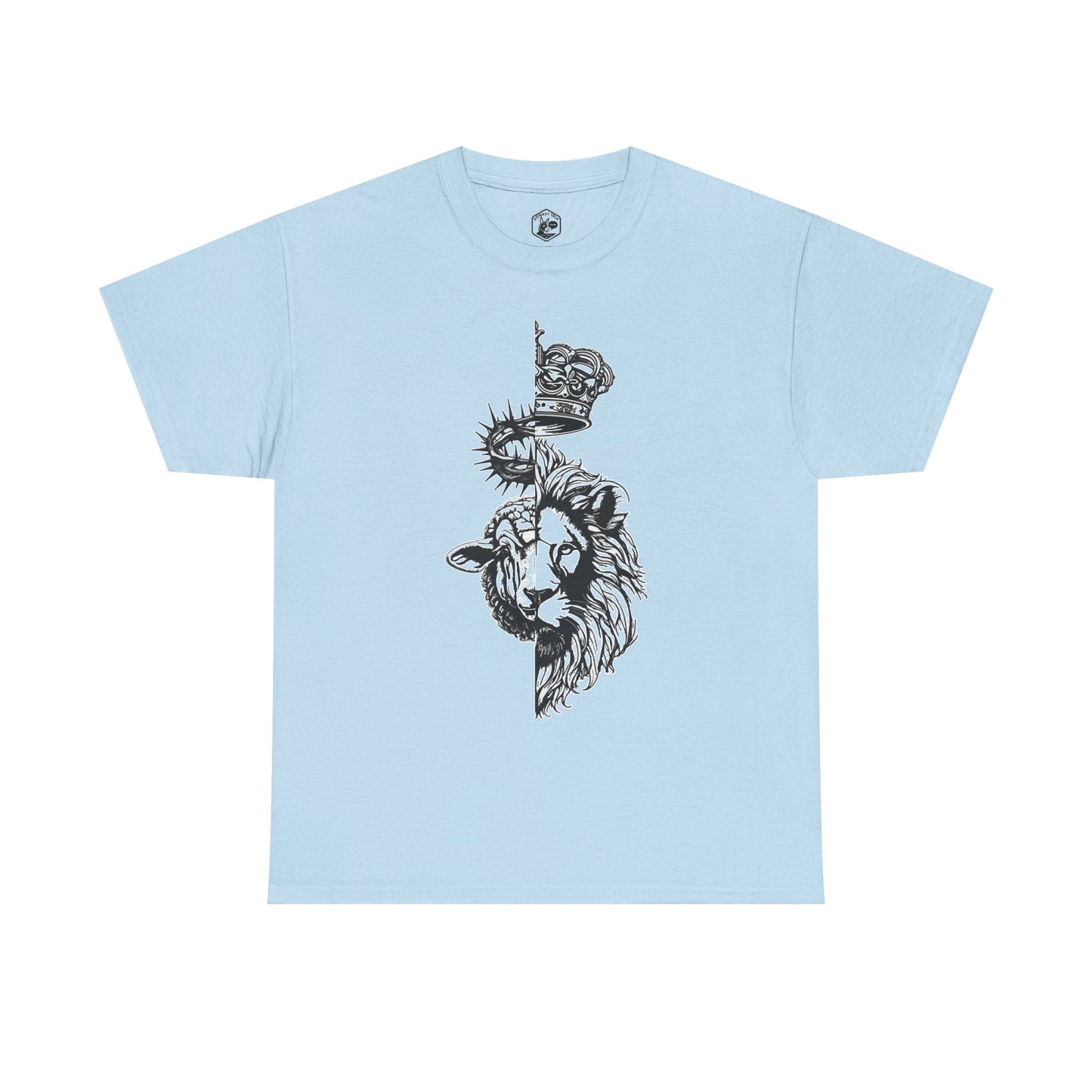 Lion & Lamb Christian T-Shirt | Bold Faith Graphic Tee