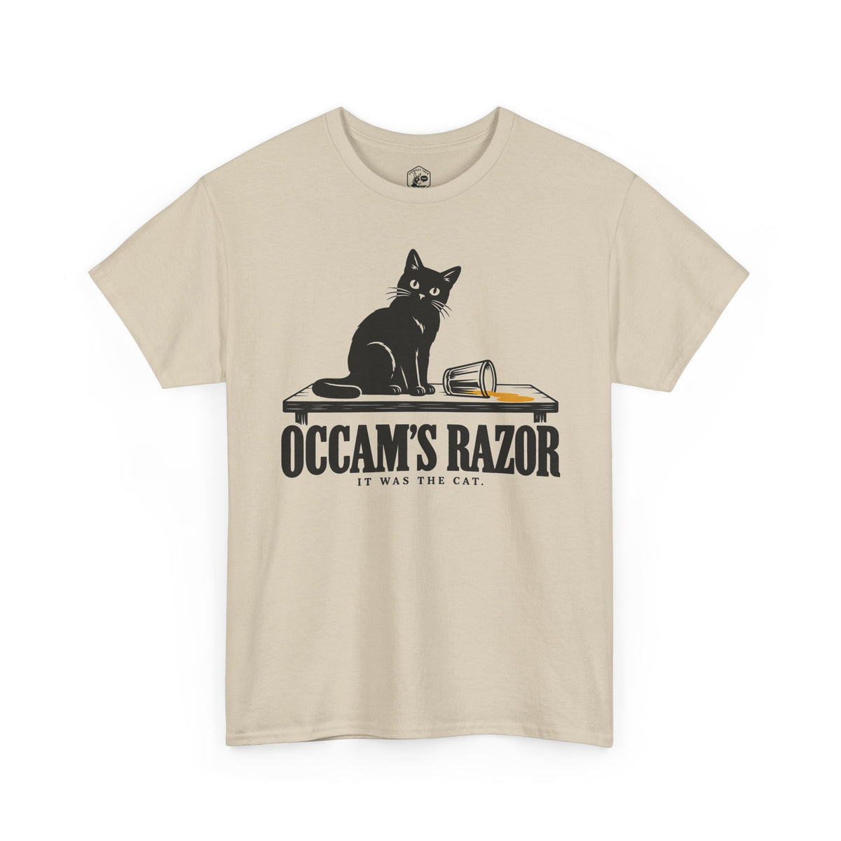 Occam's Razor It Was the Cat T-shirt – Donkey Talk graphic tee