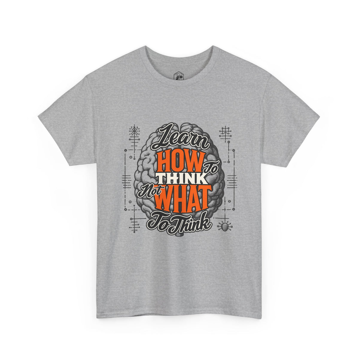 Camiseta motivacional "Aprende a pensar" | Camiseta gráfica