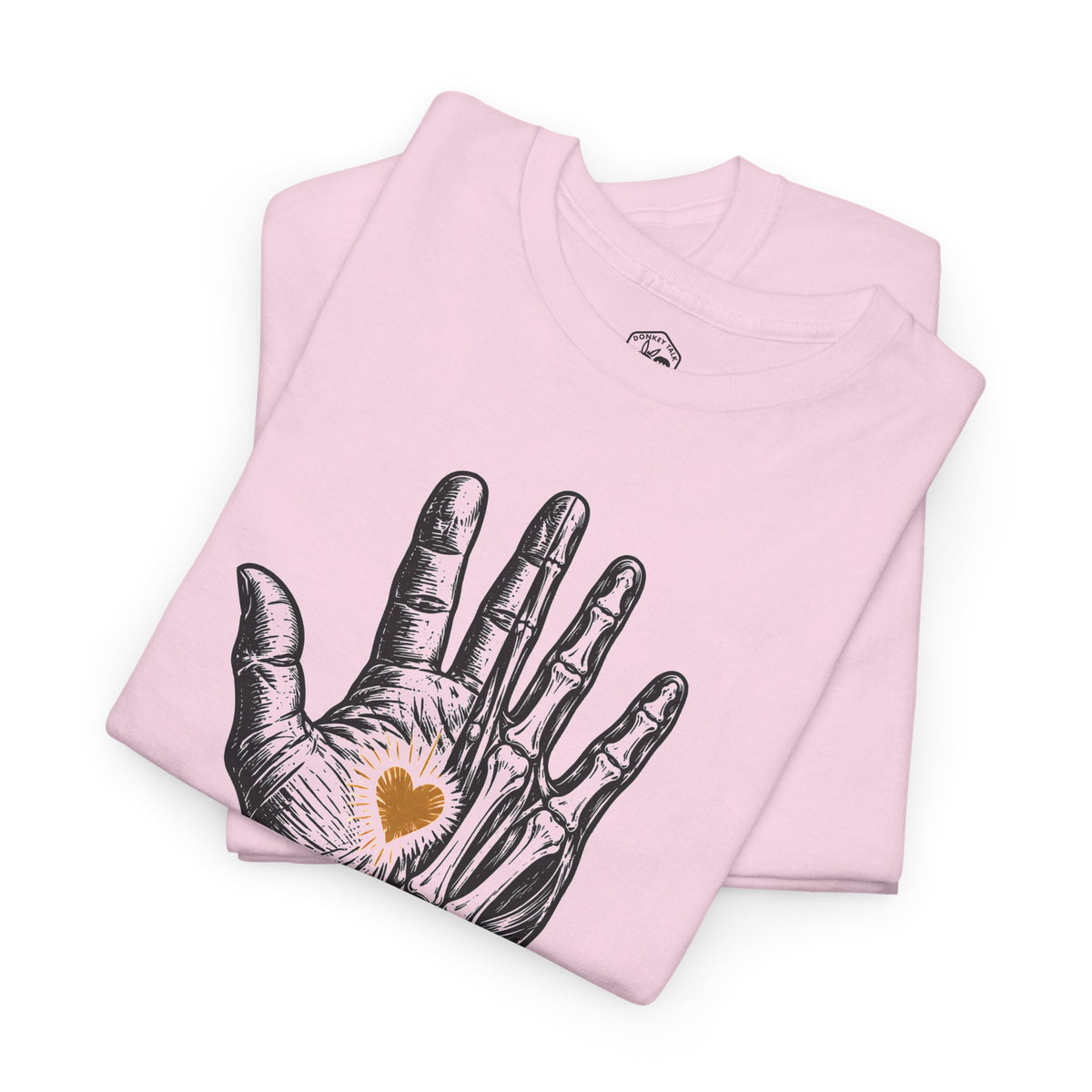 Psalm Hand Linocut T-shirt – Donkey Talk graphic tee