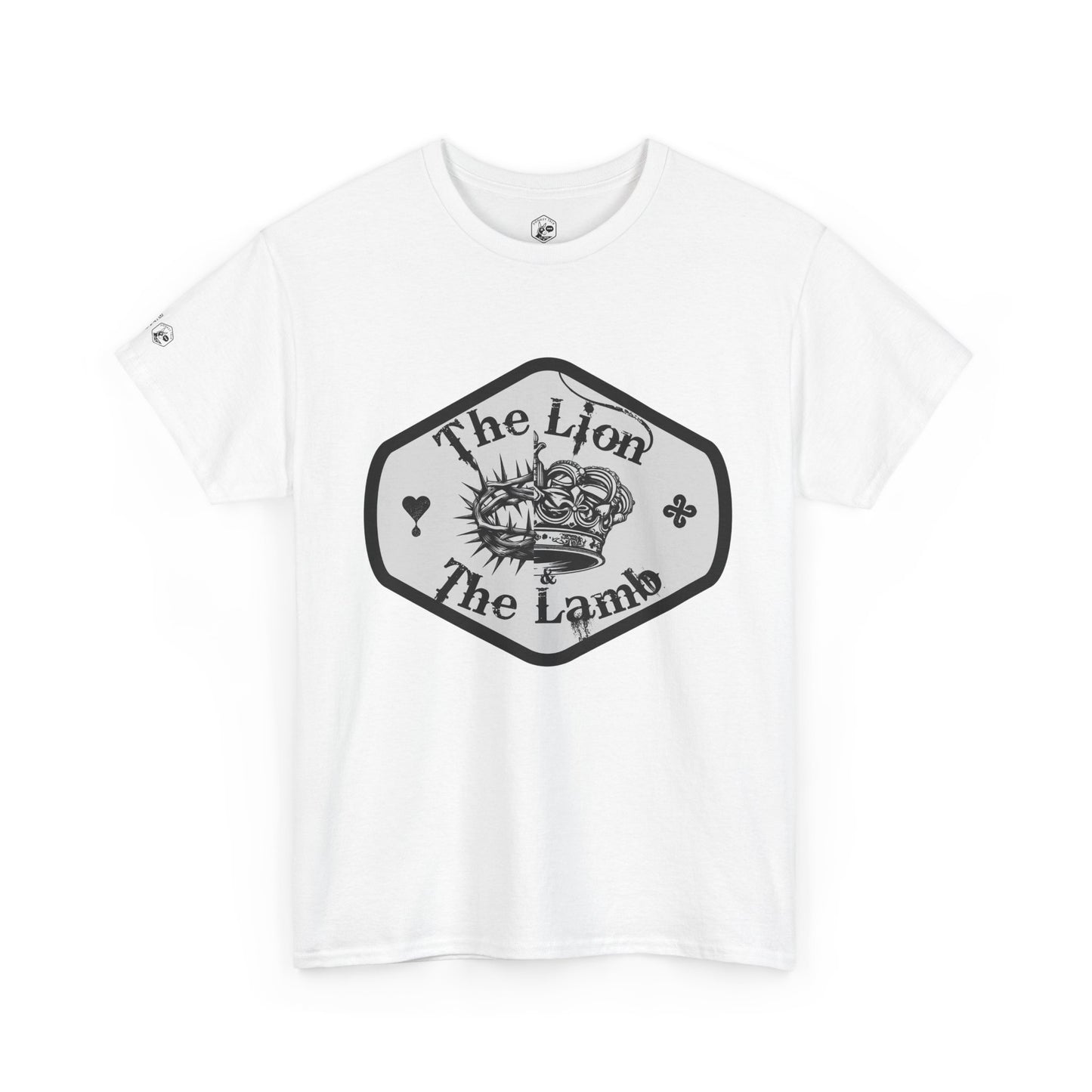 The Lion & The Lamb Unisex Heavy Cotton Tee - Casual Graphic T-Shirt for Everyday Wear