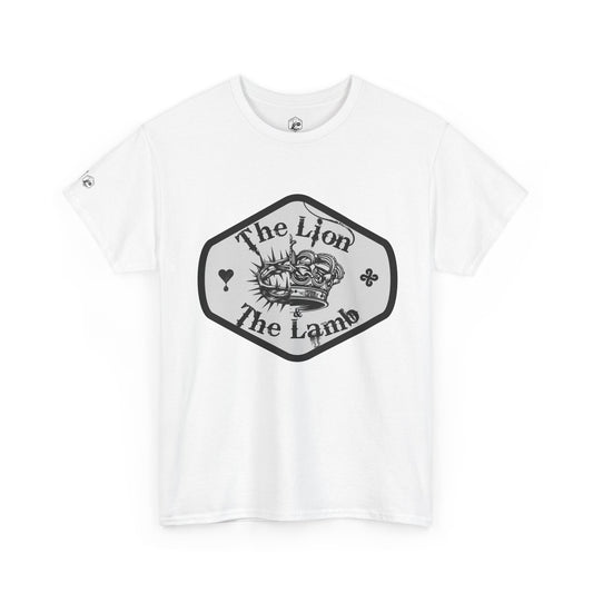 The Lion & The Lamb Unisex Heavy Cotton Tee - Casual Graphic T-Shirt for Everyday Wear