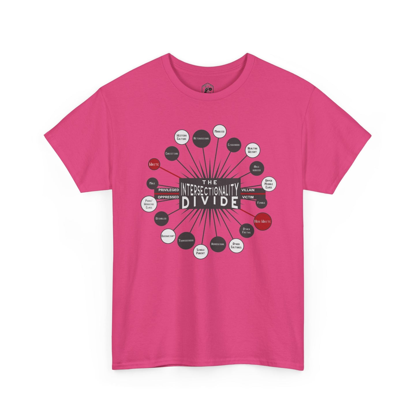 The Intersectionality Divide Graphic T-Shirt | Unisex Statement Tee