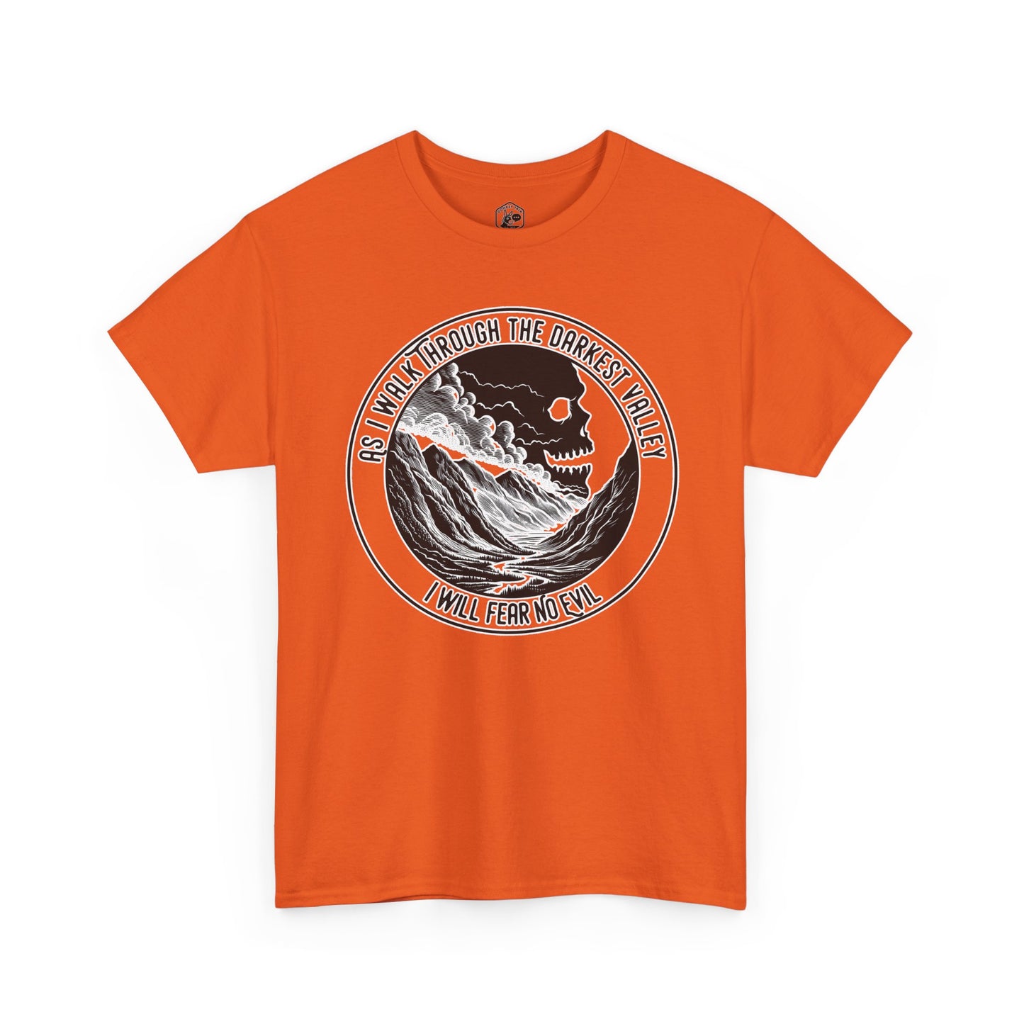Fear No Evil Psalm 23 T-Shirt | Christian Graphic Tee, Front & Back Print