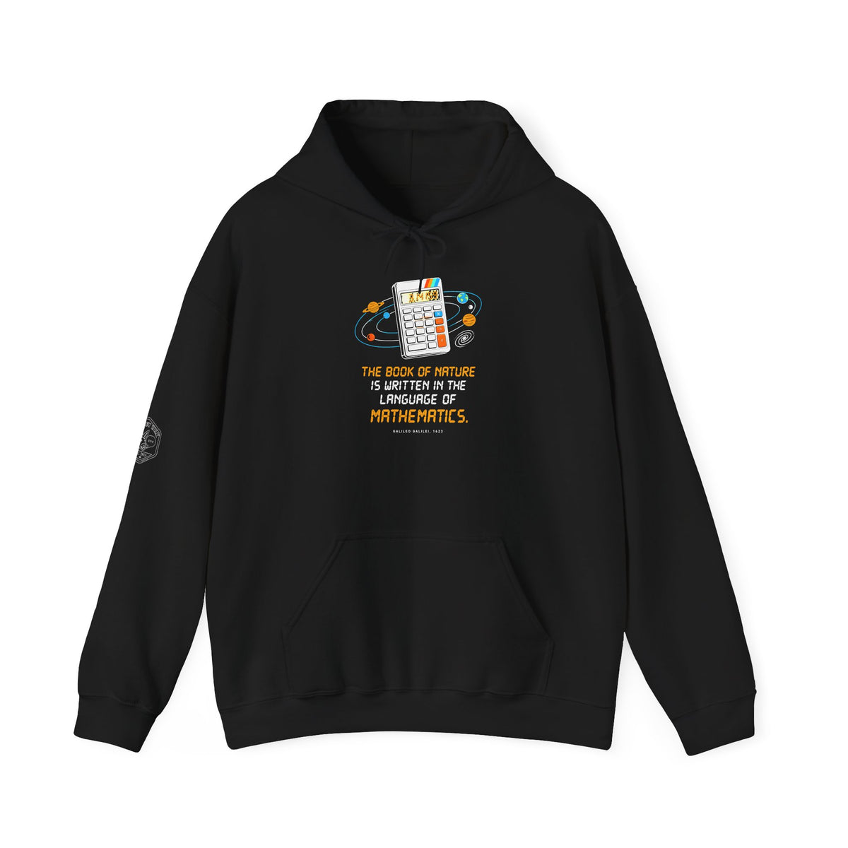 Galileo Book of Nature Calculator Hoodie | Language of Mathematics Hoodie