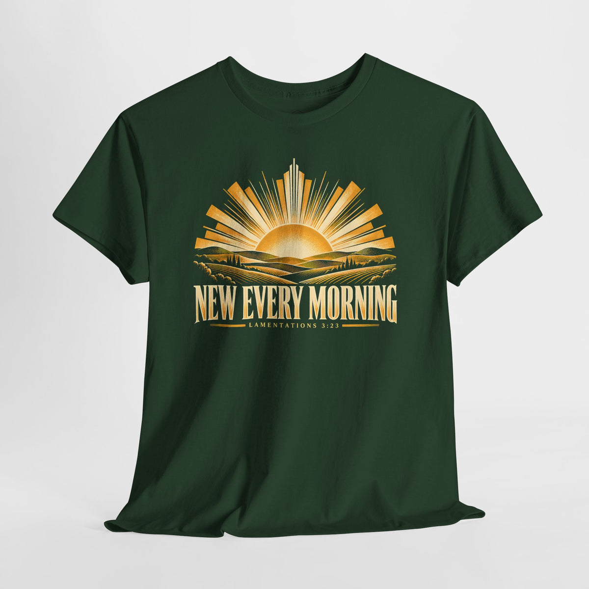 New Every Morning Lamentations 3:23 T-shirt – Donkey Talk graphic tee