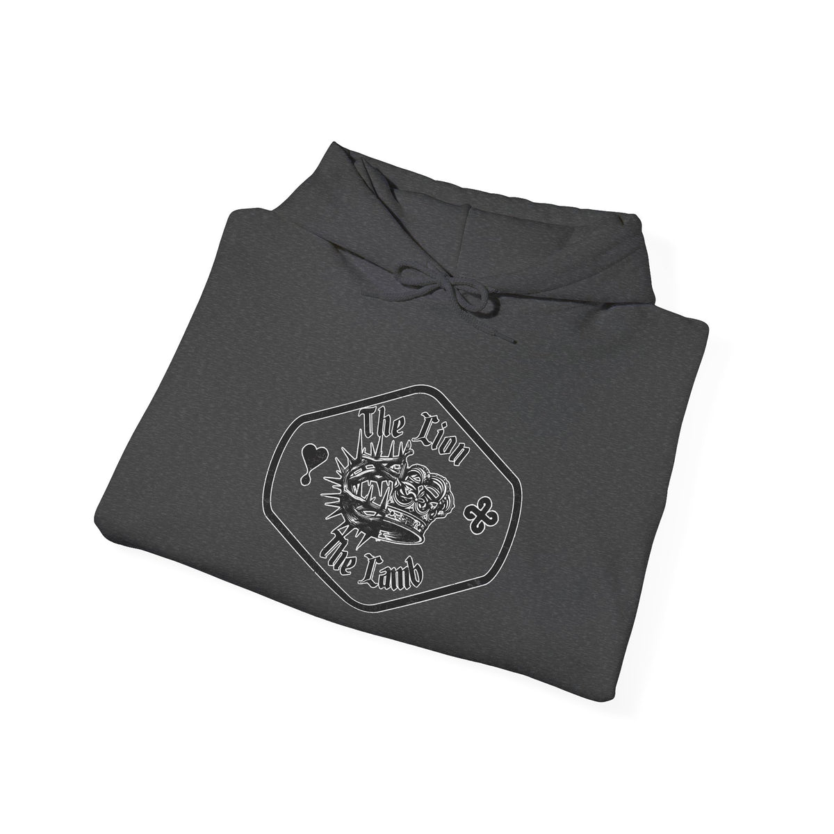 The Lion and The Lamb Unisex Heavy Blend™ Hoodie - Spiritual Symbolism Sweatshirt