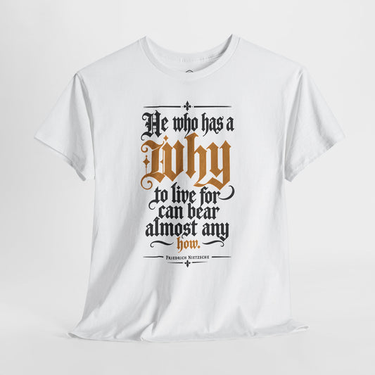 He Who Has a Why to Live For - Donkey Talk faith and reason unisex T-shirt