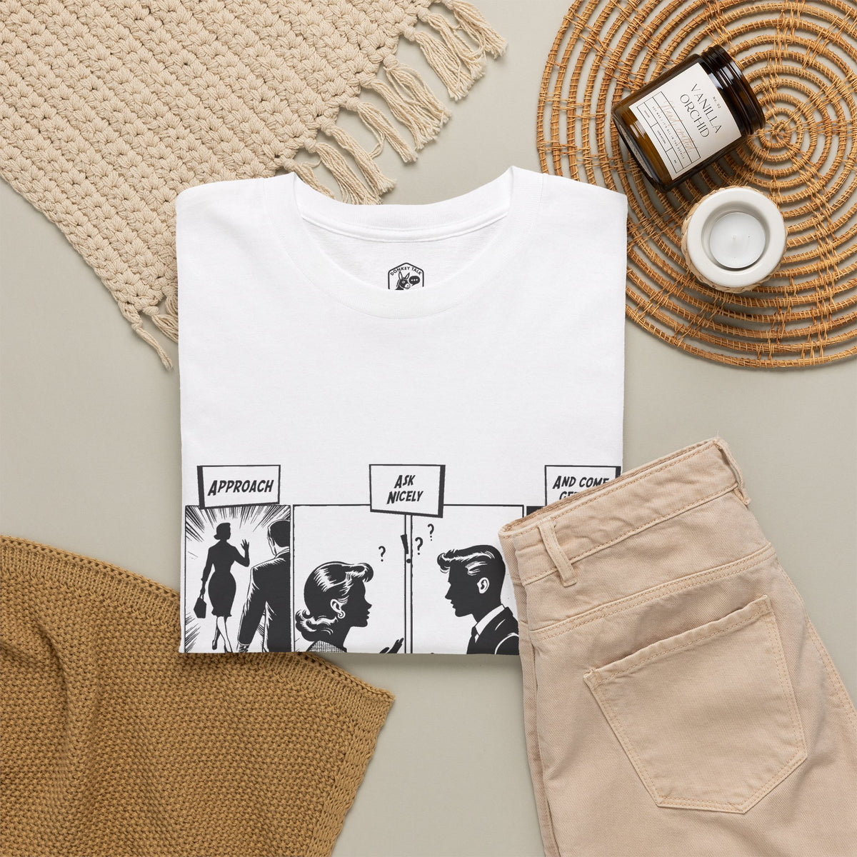 Free Hug Day Comic T-Shirt | Fun Graphic Tee, Unisex Cotton