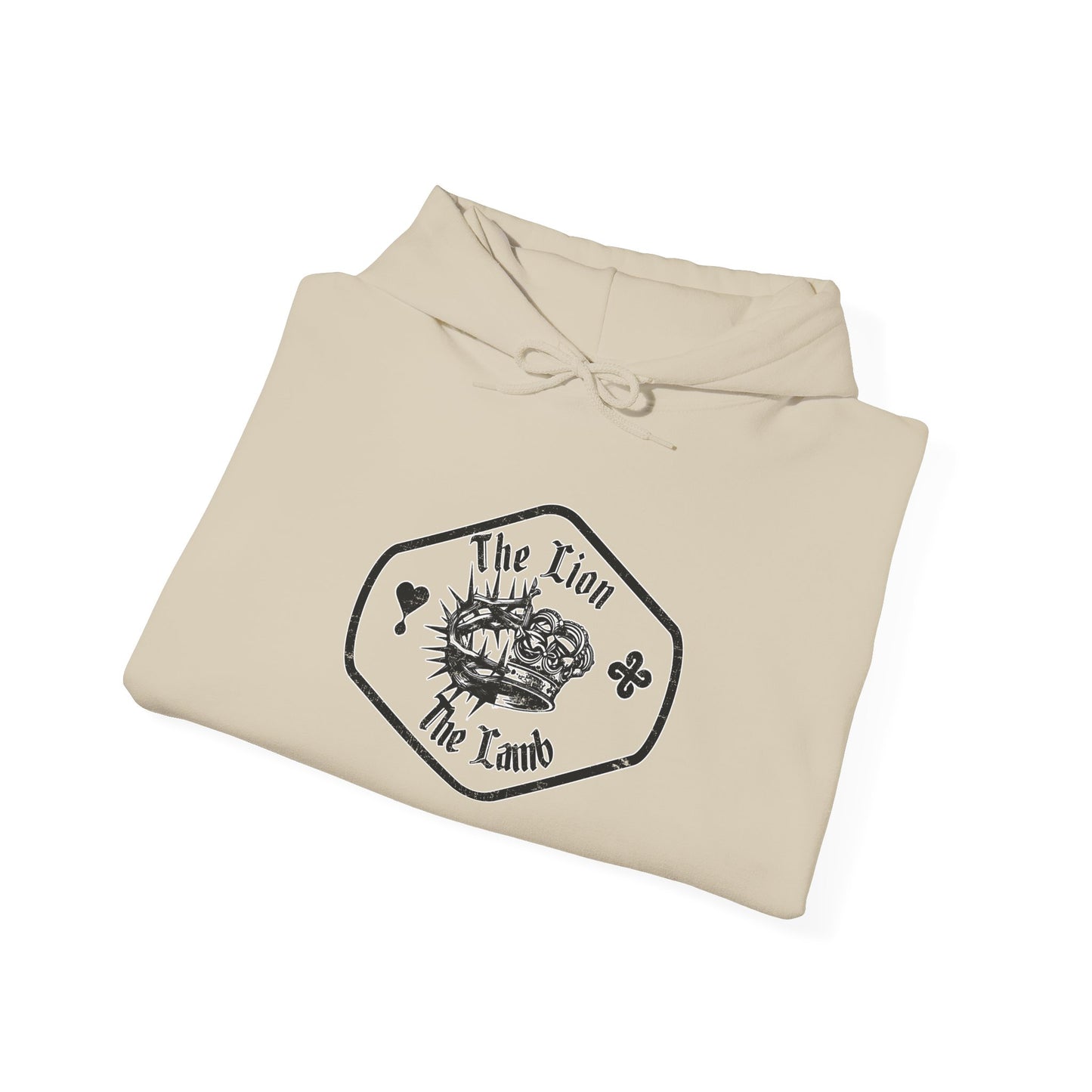 The Lion and The Lamb Unisex Heavy Blend™ Hoodie - Spiritual Symbolism Sweatshirt