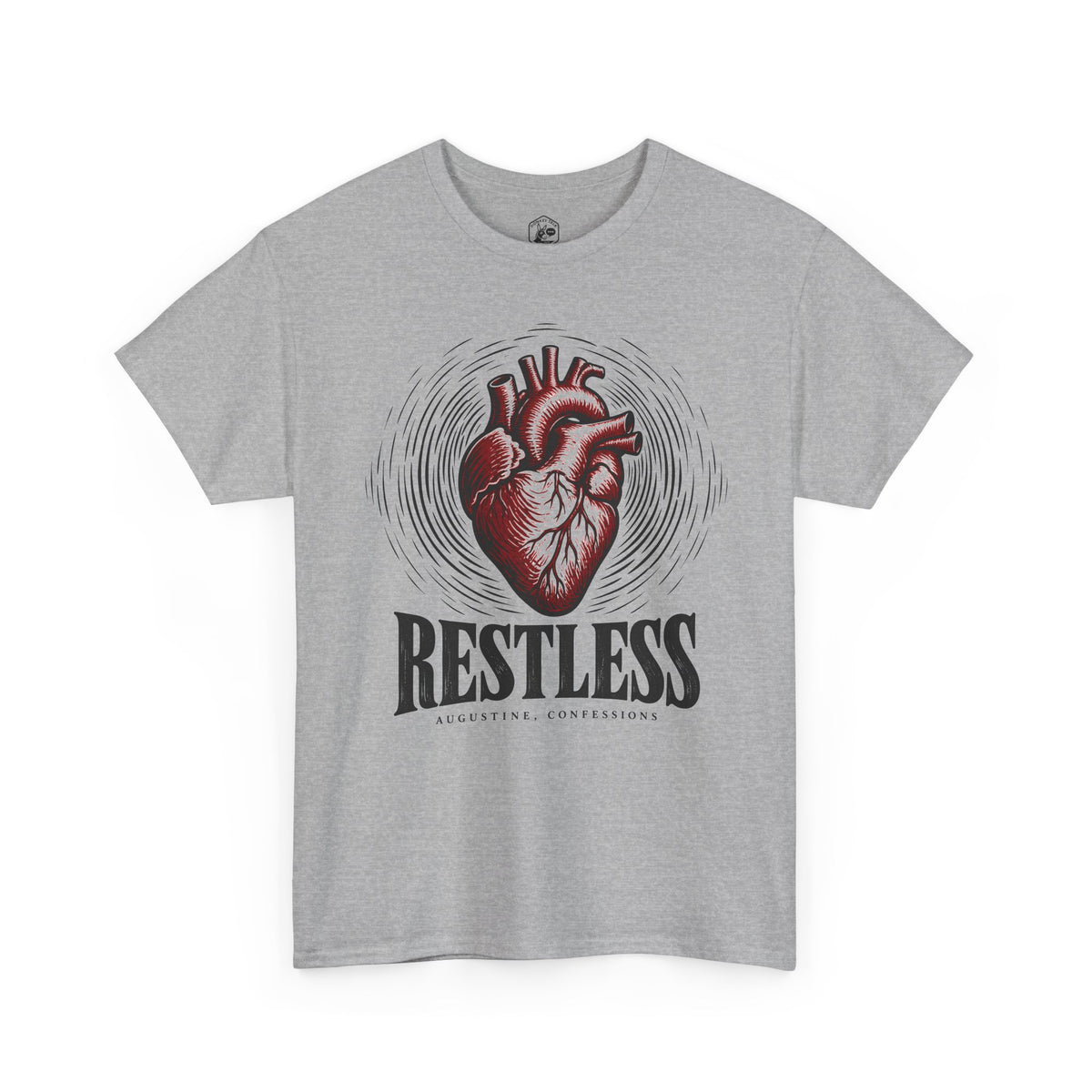 Restless Heart Augustine T-shirt – Donkey Talk graphic tee