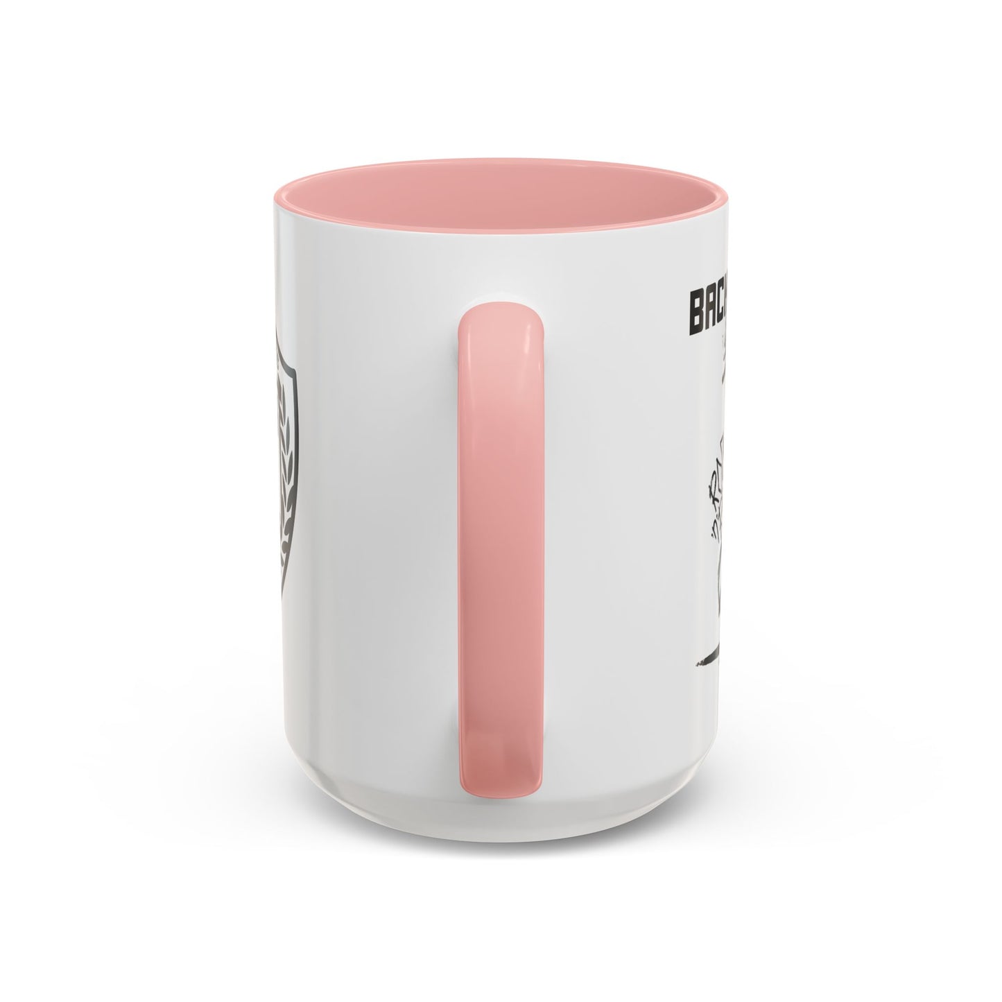 Back to Cool Shield Accent Coffee Mug — Retro Badge Coffee Cup (11/15oz)